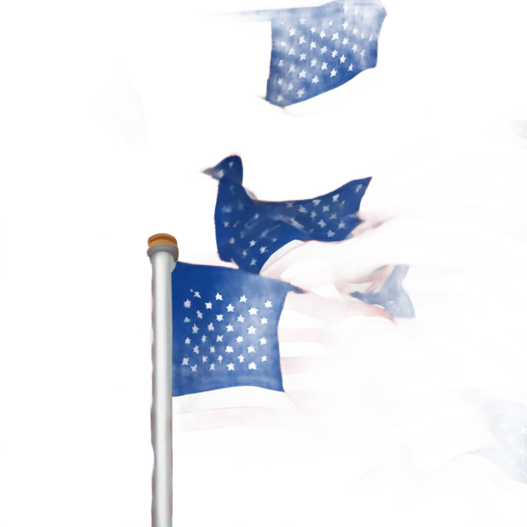 american flag remove red stripes. Add blue stripes.  emoji
