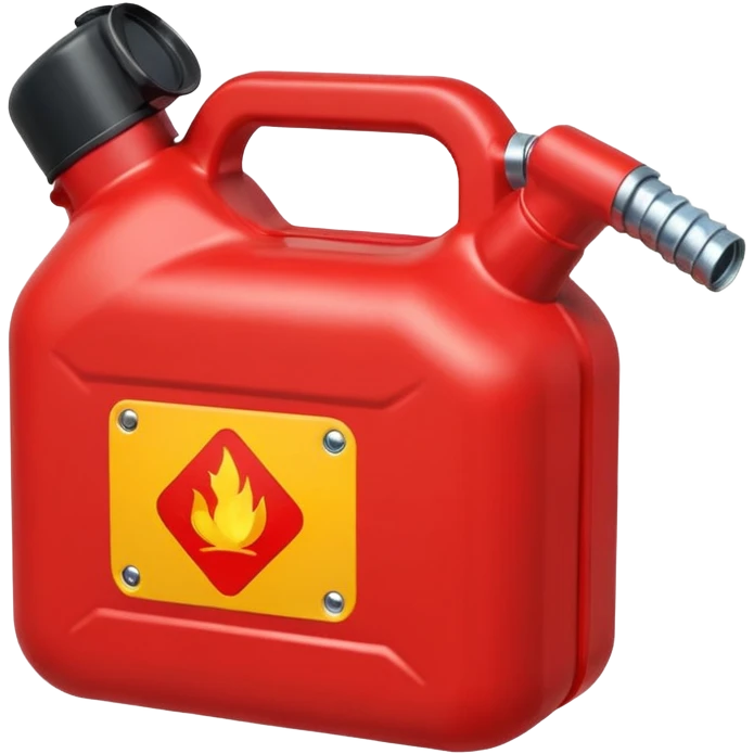 red gas can ios emoji with handle and cap emoji