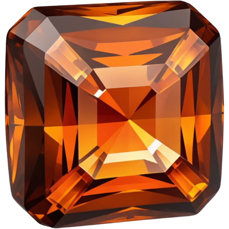 chatoyant gemstone crystla layered colors dark brown and dark orange 3d png background matte emoji