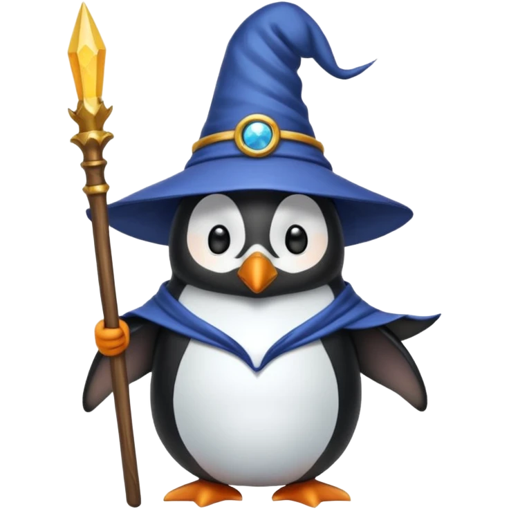 Penguin Wizard emoji
