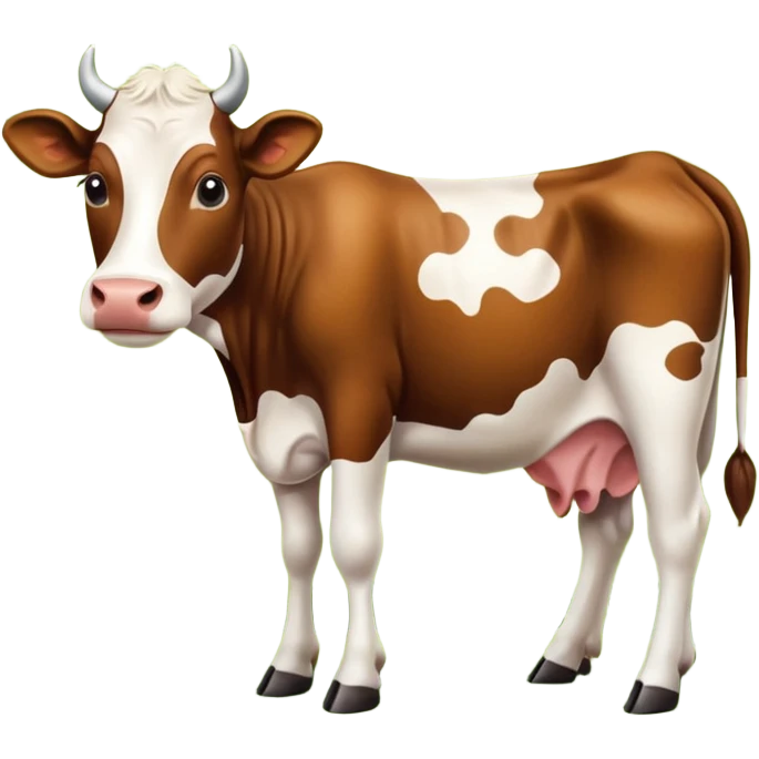 spotted cow animal emoji