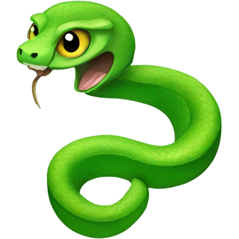 green snake emoji