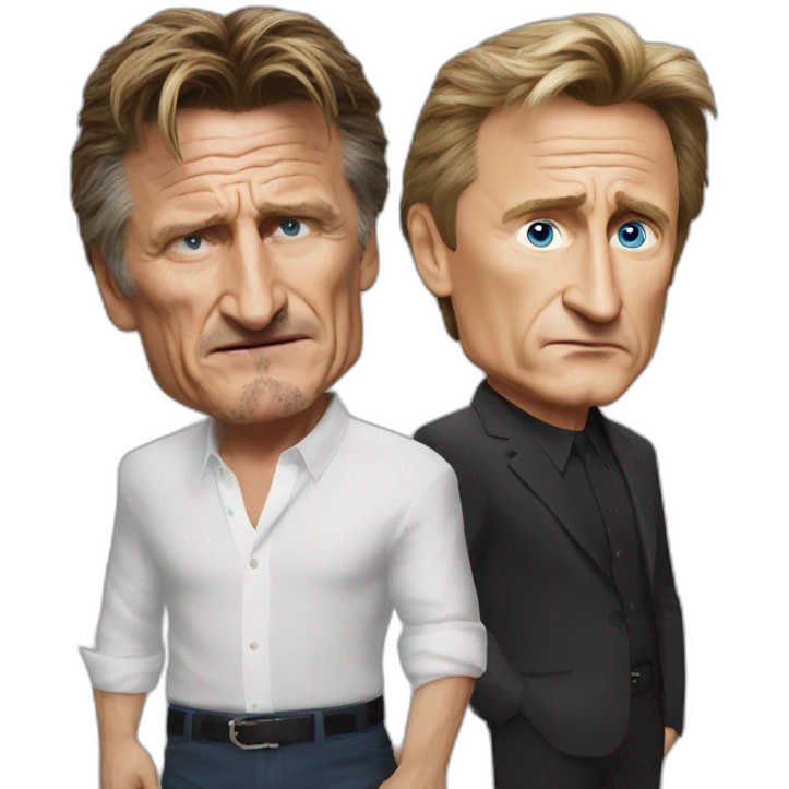 Sean penn fight with putin emoji