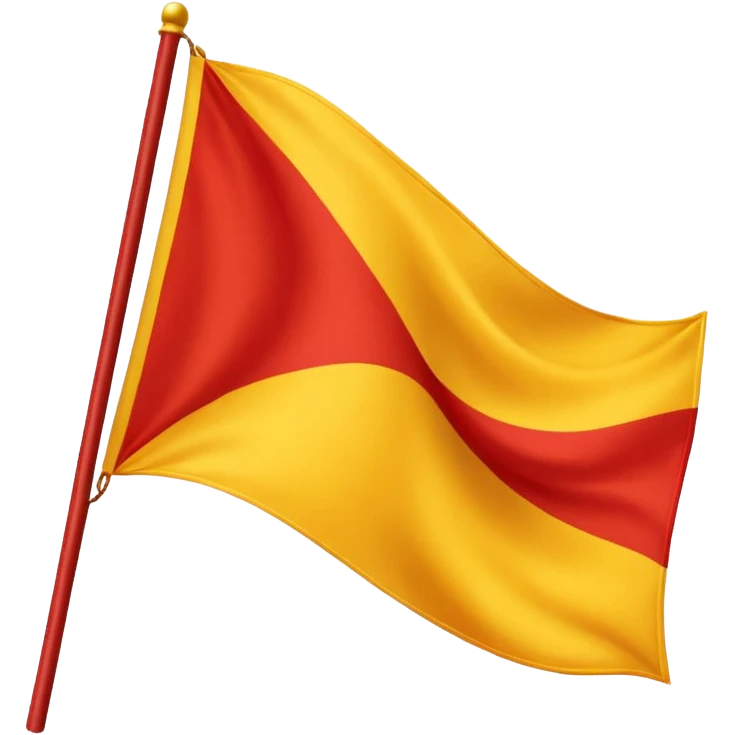 yellow and red flag emoji