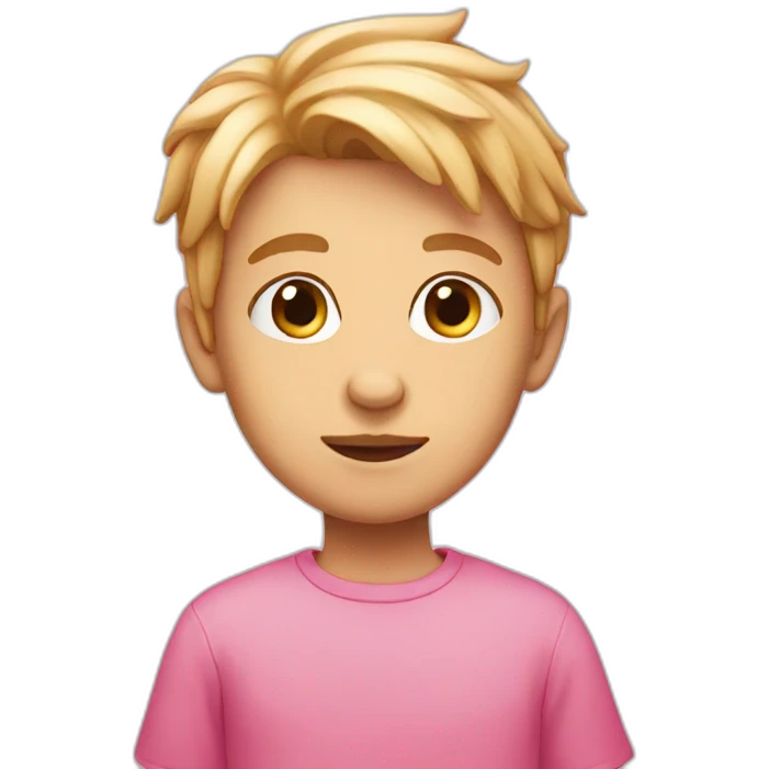 pink boy emoji