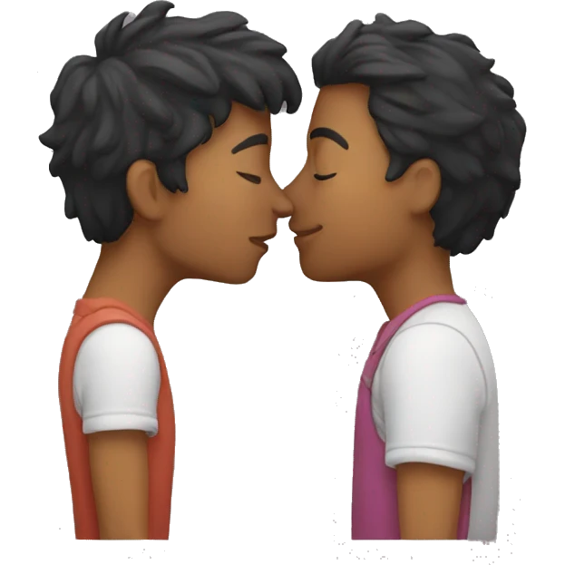 Couple kissing emoji