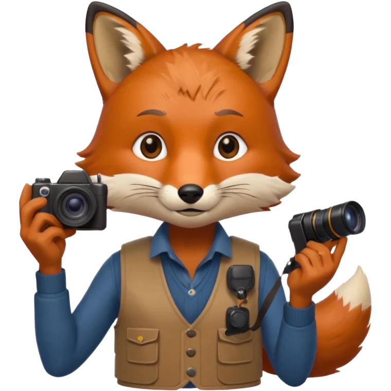 photographer fox emoji
