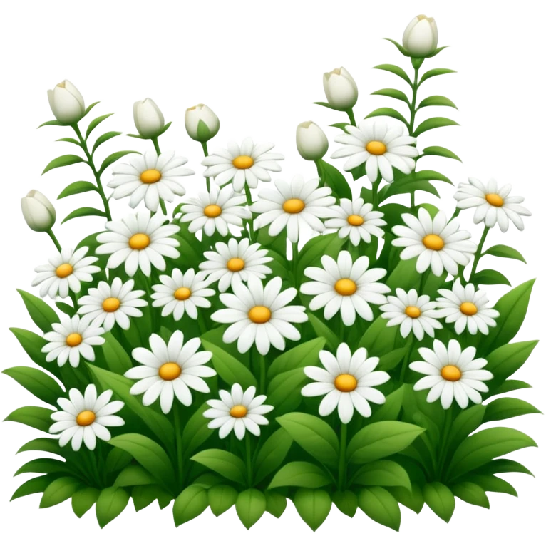 White garden emoji