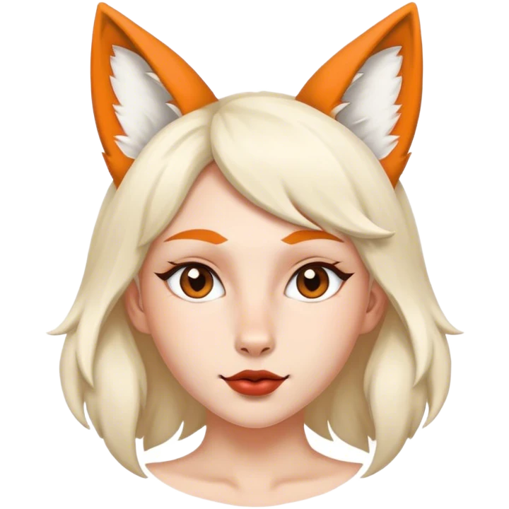 human with fox ear emoji