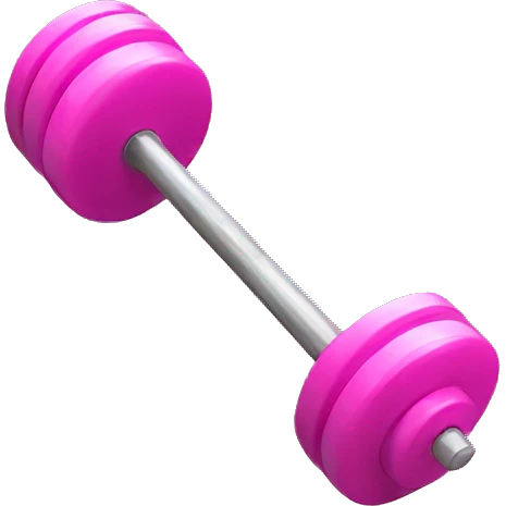 pink barbell emoji