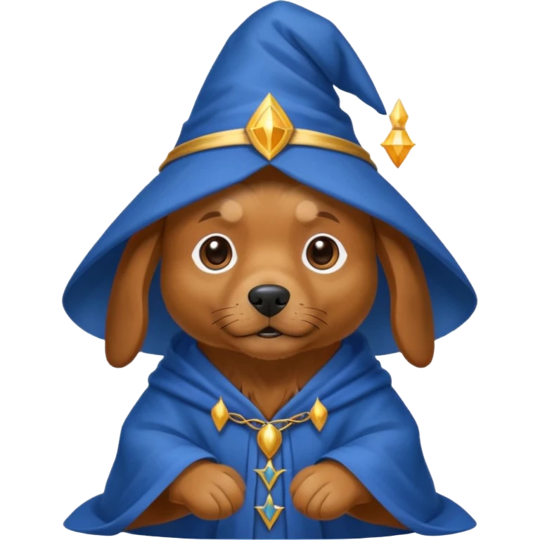 Dog wizard emoji