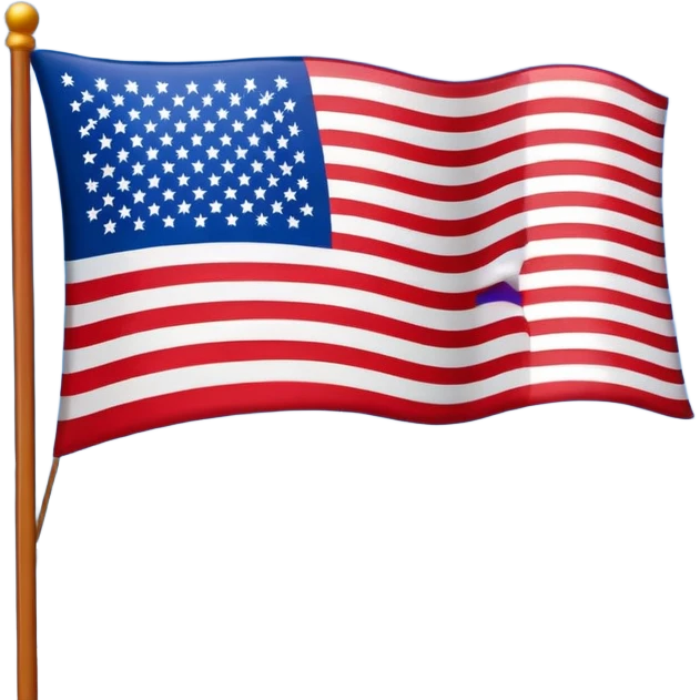 Pledge of allegiance flag emoji