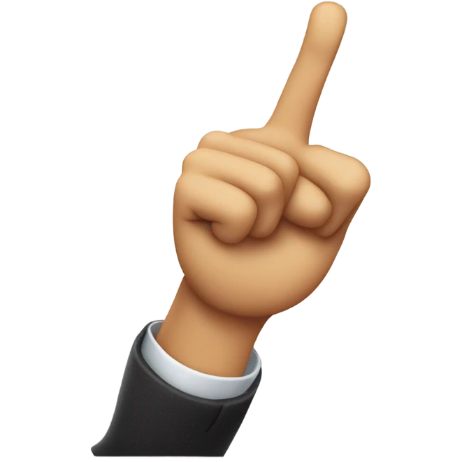 Make a emoji where a going is using a thumb to point backwards and side eyes to the left emoji