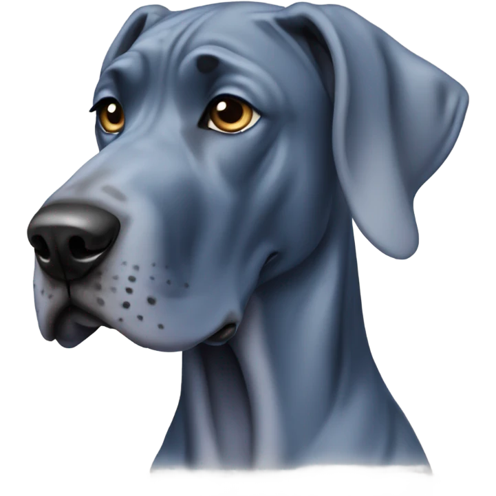 Blue Great Dane  emoji