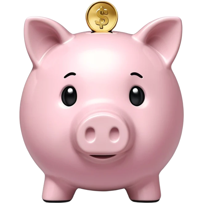 Light pink savings emoji