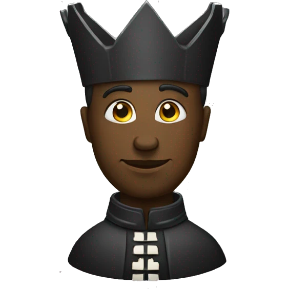 black bishop chess piece emoji