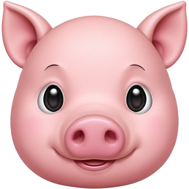 Cute pig pink  emoji