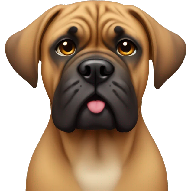 Cute bullmastiff emoji