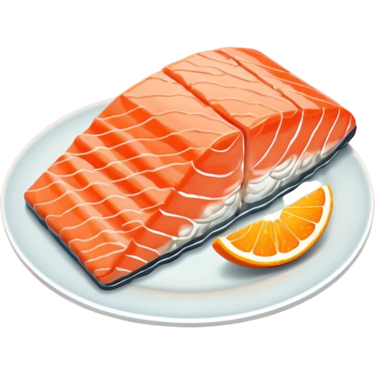 create a Slice of Salmon

Camera angle: slightly elevated top-down view with a gentle bird’s-eye perspective (about 15–20°), identical perspective and scale emoji