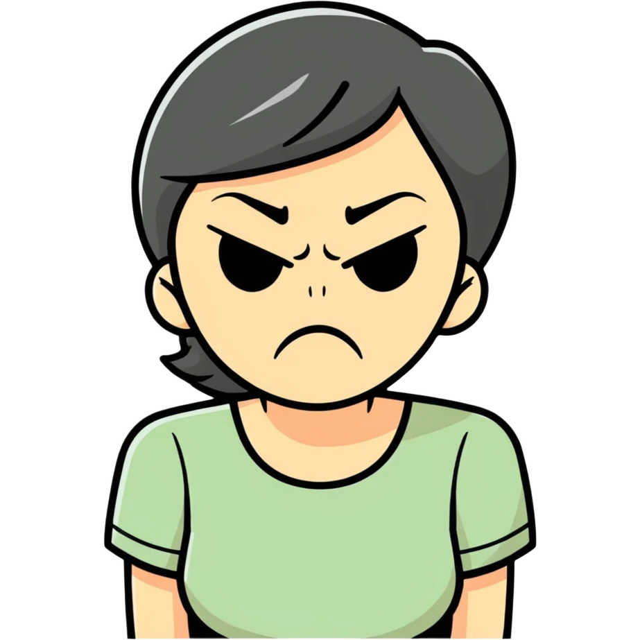 Mom being mad emoji