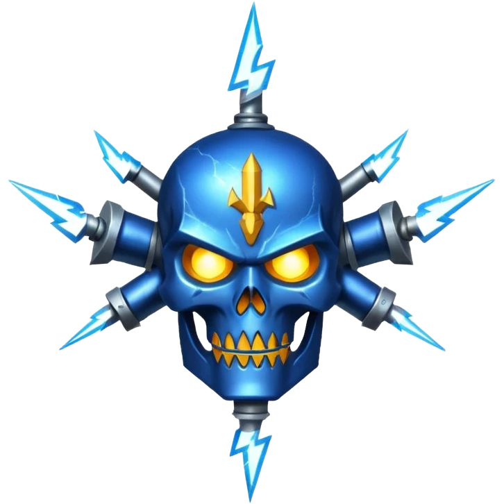 warhammer with lightning infused emoji
