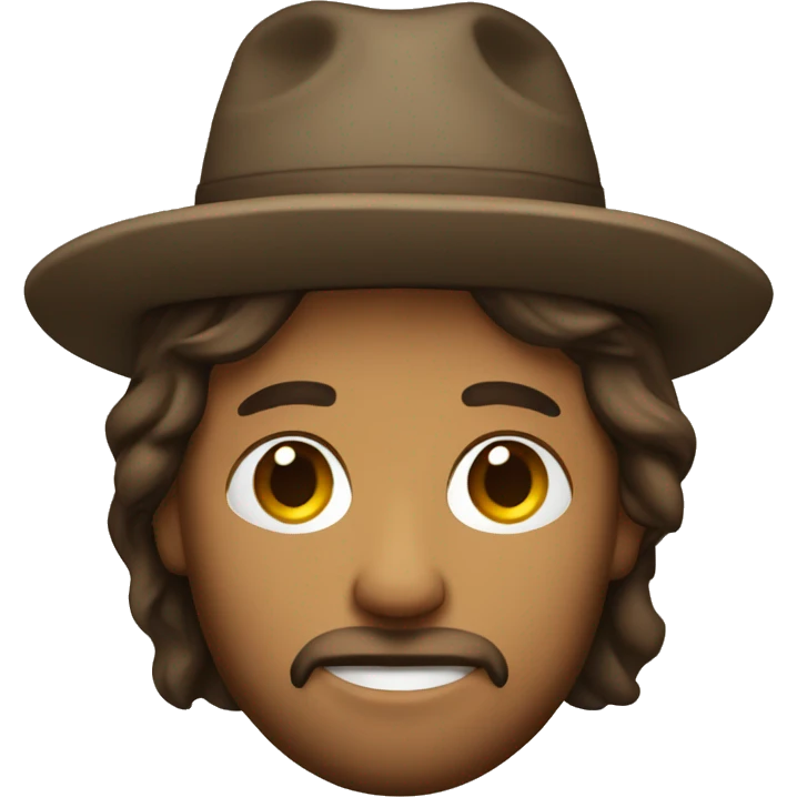 Jesus wearing a fedora emoji