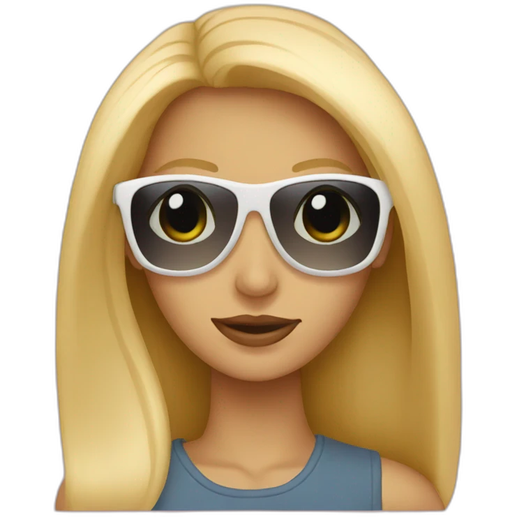 Blonde sunglasses  emoji