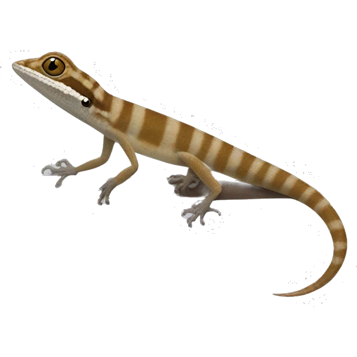 Barred Anole creme brown emoji