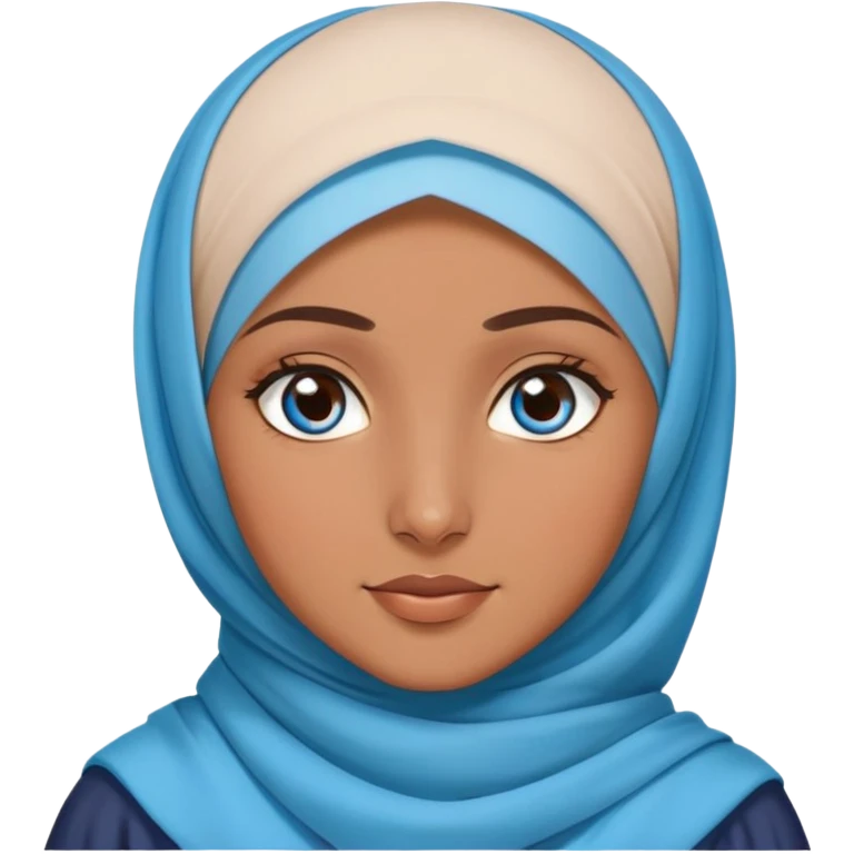 Turkish beautiful finish Konya girl blue eyes with hijab dress and ramadan background  emoji