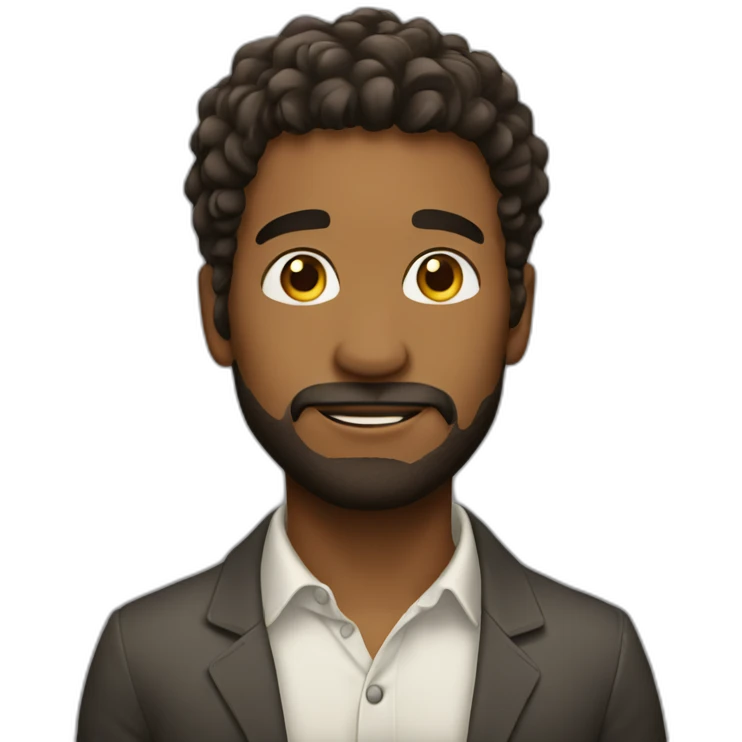 A man fall in love emoji
