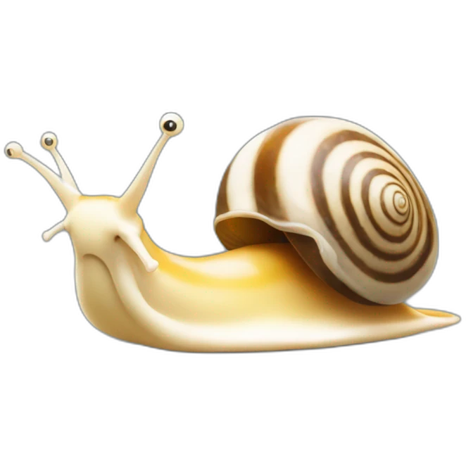 UN ESCARGOT recroquevillé dans sa coquille emoji