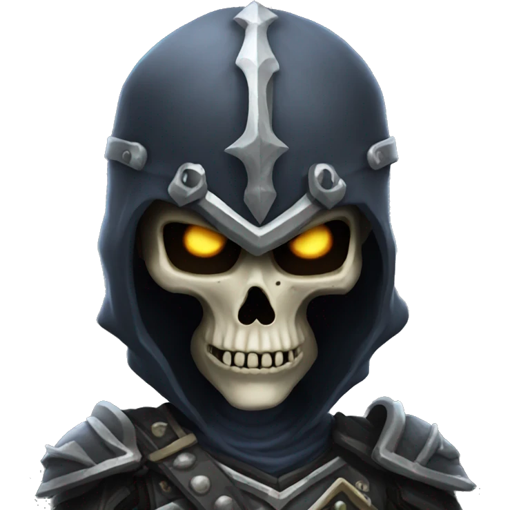 Death Knight with Skull Helmet emoji