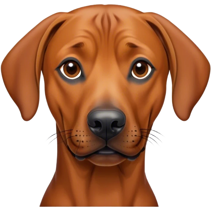 Funny Rhodesian ridgeback Dog emoji