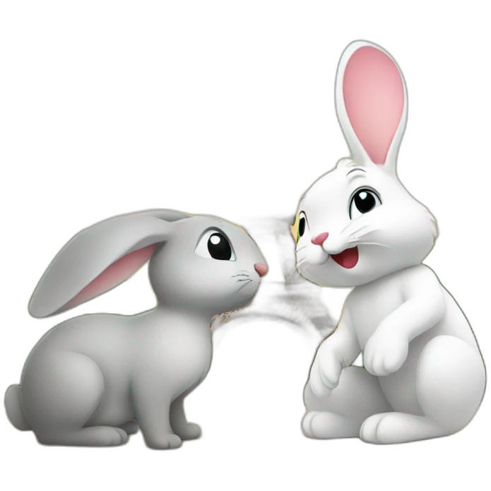 Rabbit and Eifel Tower emoji