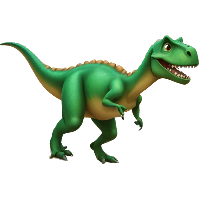 Dinosaur on the surfboard emoji