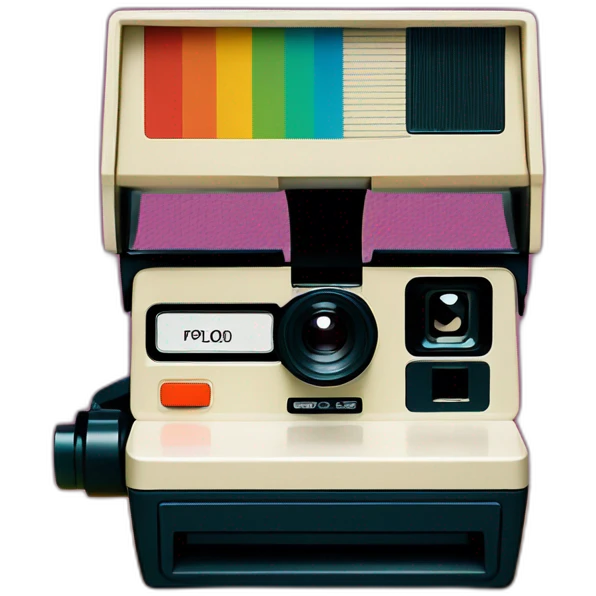 polaroid 600 camera emoji