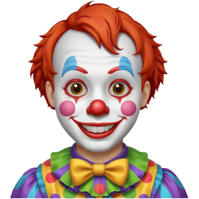 small haired clown emoji
