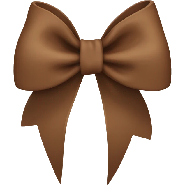 Brown bow emoji