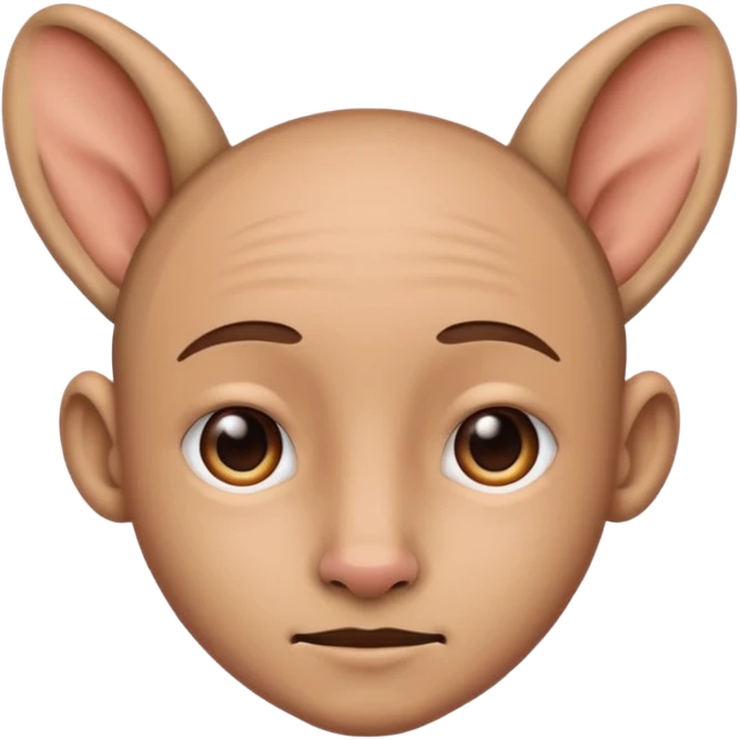 A person made out of ears emoji
