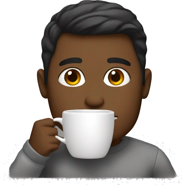 Me drinking coffee emoji