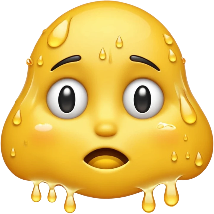 embarrased yellow emoji sqeezing eyes shut with sweat coming down the face emoji