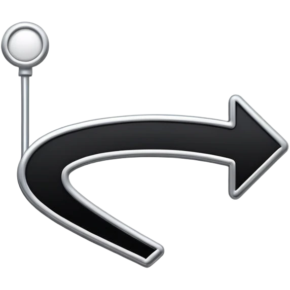 Make an white routeline with a curve from left to right on a black background, place a pin icon in the middle emoji