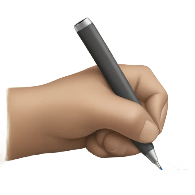 hand writes emoji