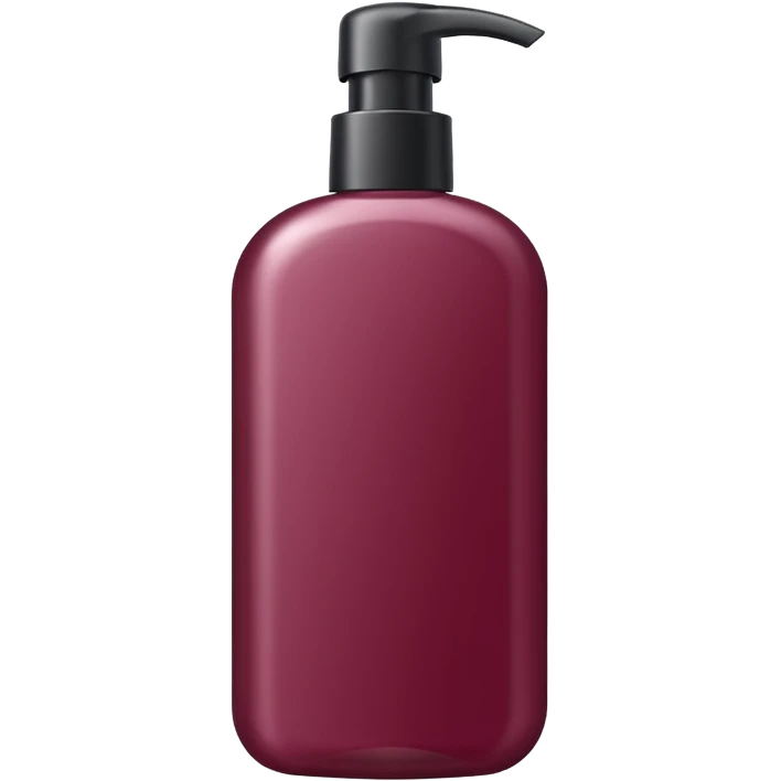 shampoo bottle in burgundy colour emoji