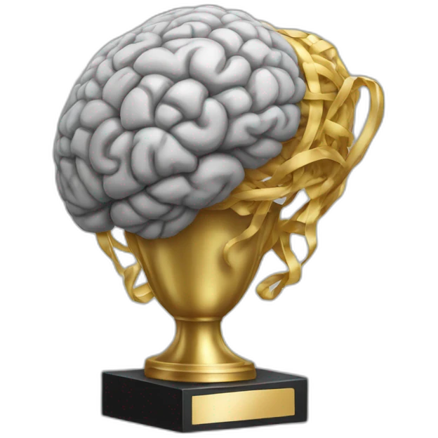 trophy like brain emoji
