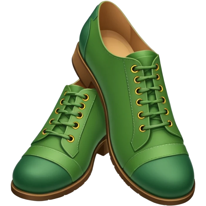 green cros shoes emoji