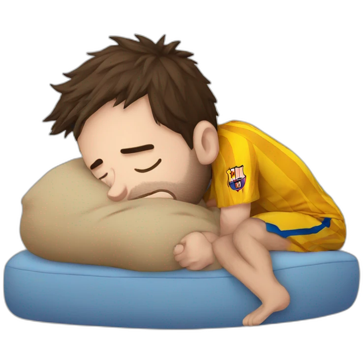 Sleeping - Messi - emoji