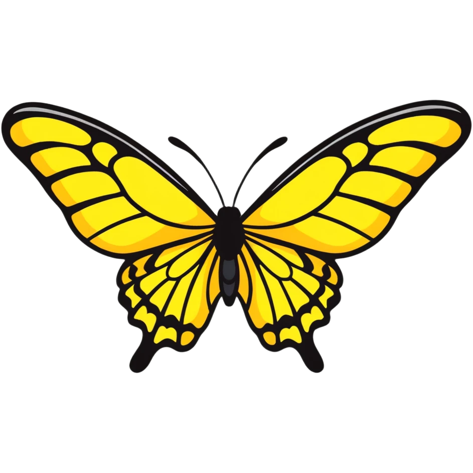 colorful butterfly wing emoji