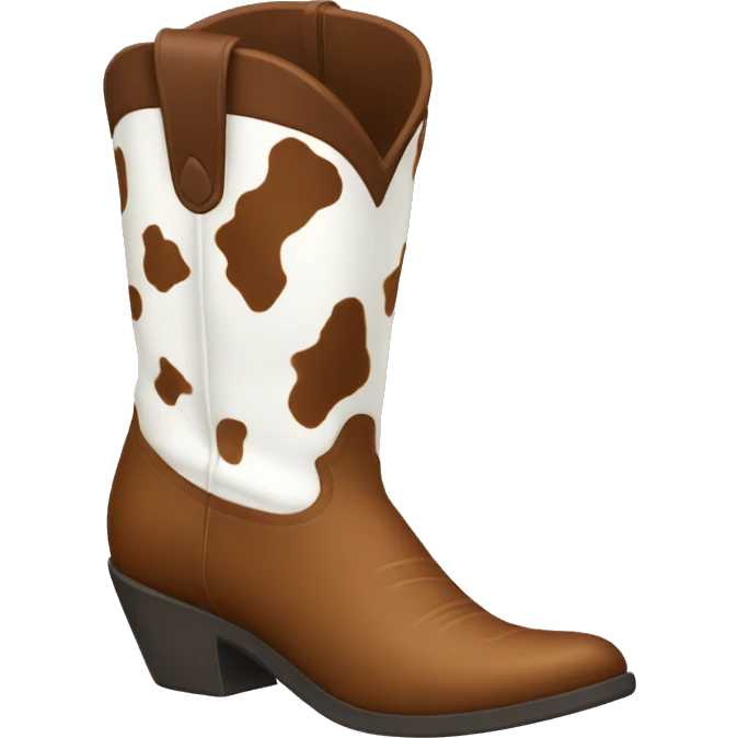 Brown cow girl boots emoji