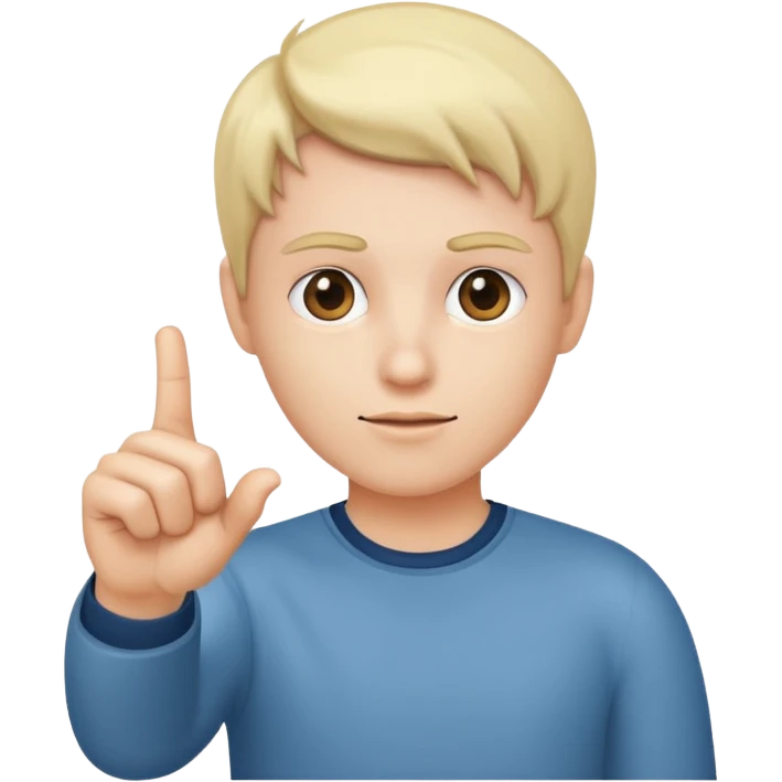 Pointing with index finger emoji
